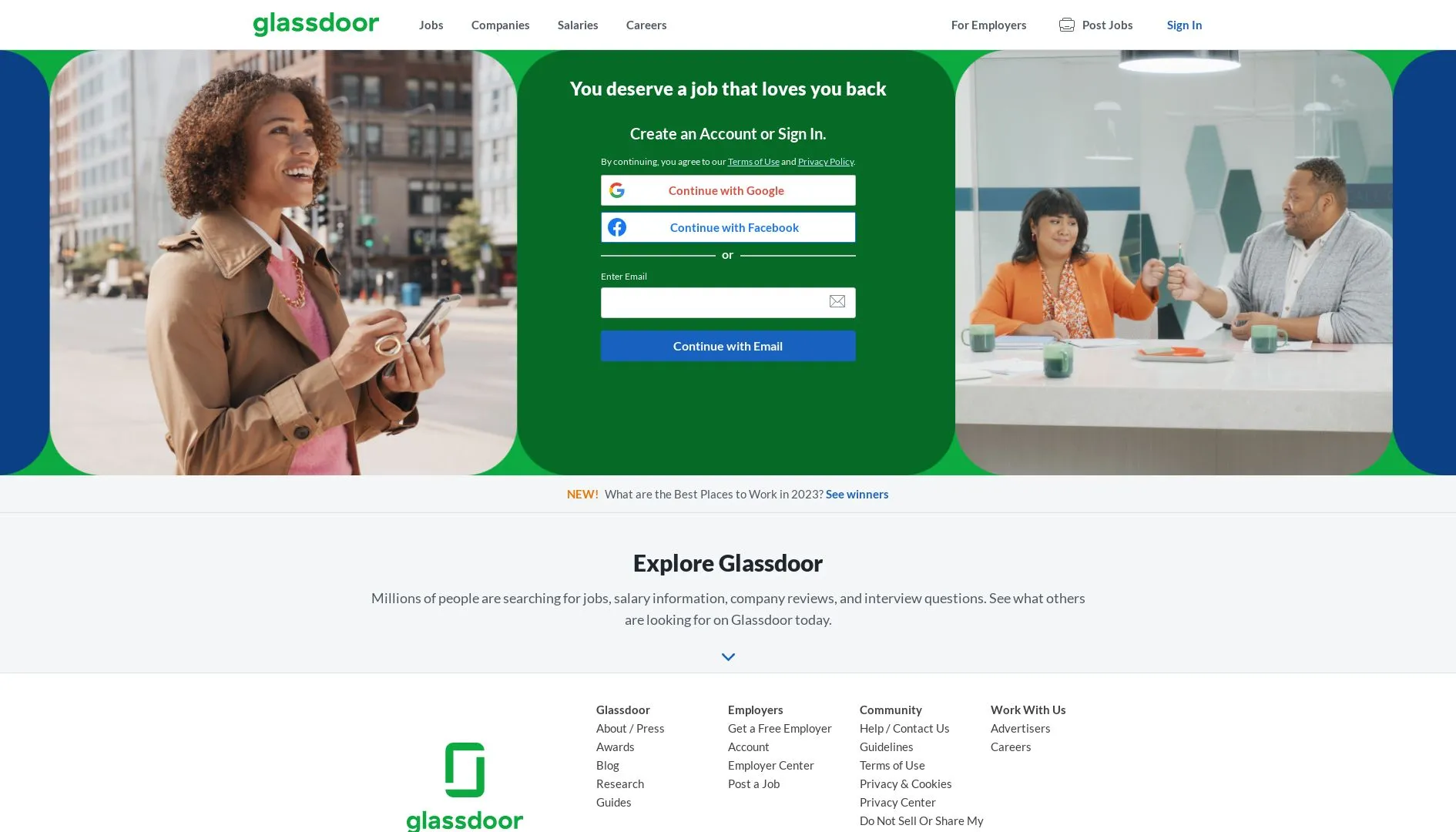 Salary Glassdoor website